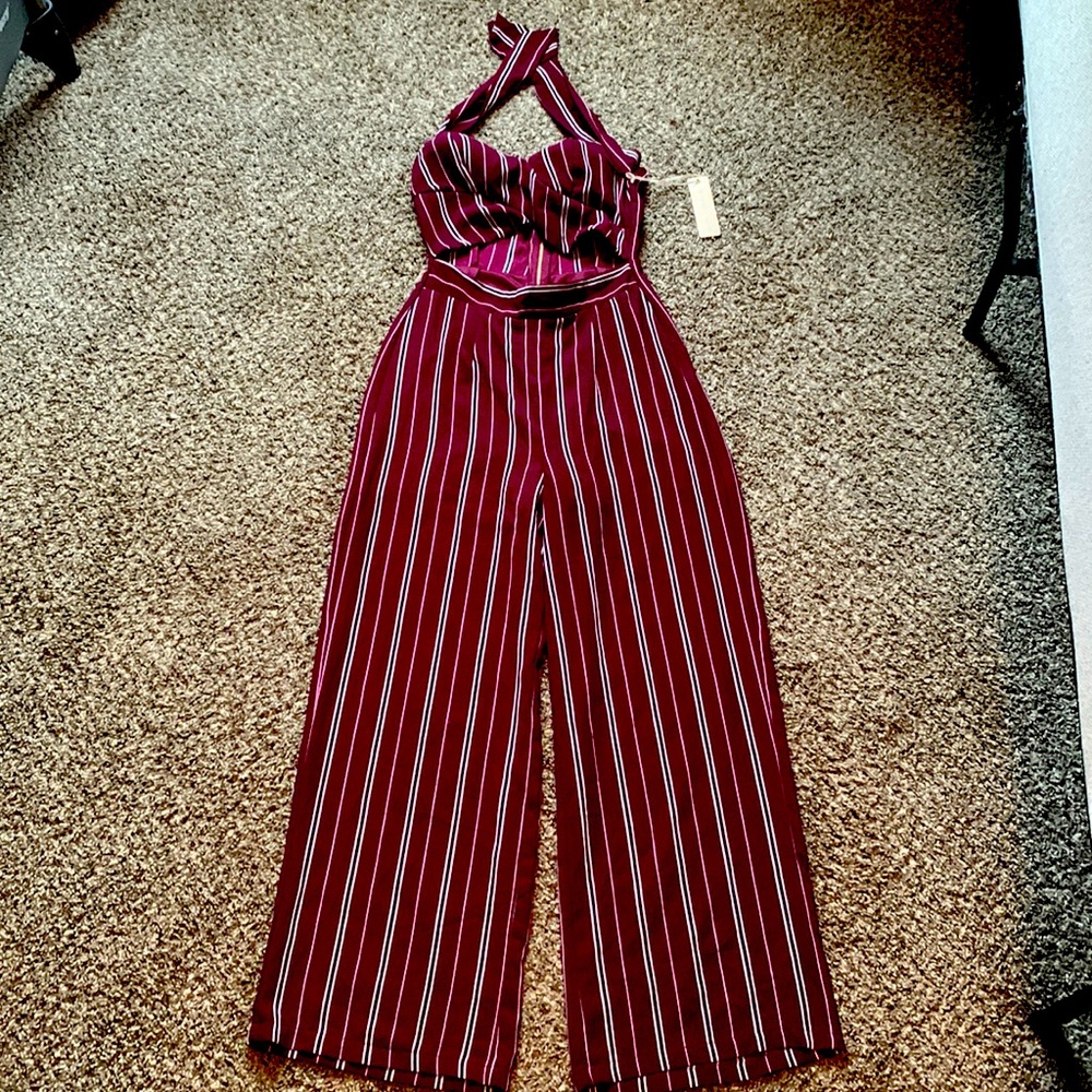 Shop the Iris Basic Plum jumpsuit!